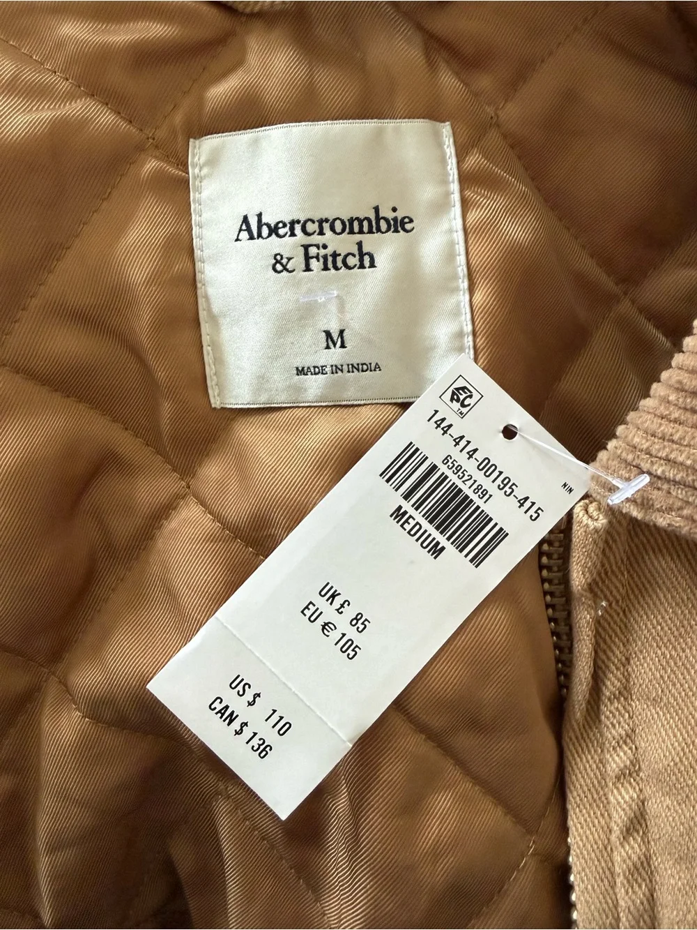Abercrombie & Fitch Cropped Twill Workwear Jacket - Picture 4 of 4